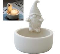 GNOME Pillar Candle Holder, Christmas Warming Hands Ceramic Tealight Holders, Scented Candle Holder for Home Living Room Decoration (Color G)