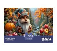 GNOME Rompecabezas Imposible,desafío for Adults Autumn Bosque Entretenimiento Creativo 1000 Piezas Obra De Arte De Juego De para Adultos Y Niños Mayores De 12 Años 52x38cm/1000pcs