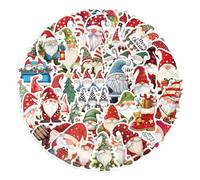 Gnome Stickers - Cartoon Scrapbook Stickers for Kids | 50 Pieces with Waterproof Holiday Decals, Cute Wall Water Bottle Decor, Creative Fun Christmas for Crafts