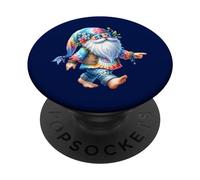 GNOME Themed Graphic For Women Summer Lovers and Hippie Mom PopSockets PopGrip Adhesivo