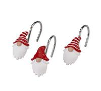 GNOME Walk Holiday Collection - Juego de Ganchos para Cortina de Ducha, 12 Piezas, Multicolor