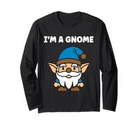Gnomes funny Dwarf quote simple i'm a gnome Manga Larga
