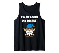 Gnomes funny gnome quote ask me about my dwarf Camiseta sin Mangas