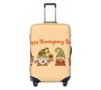 Gnomes Happy Thanksgiving - Fundas protectoras elásticas para equipaje de 45,7 a 81,3 cm, Black, M