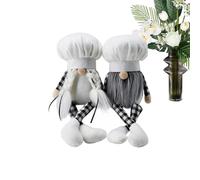 Gnomes Plush - Muñeca de Chef de Tomte Swedish, decoración de escandinavos Hechos a Mano, de Peluche nórdico Suave con Barba Larga | Acento de Vacaciones caprichoso para el Escritorio de