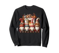 Gnomes Thanksgiving Graphic For Women Men Kids Cute Fall Sudadera