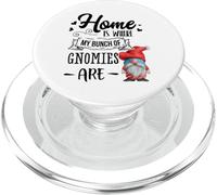 Gnomies Home Is Where My Gnomies Are XMas - Gnomo de Navidad PopSockets PopGrip para MagSafe