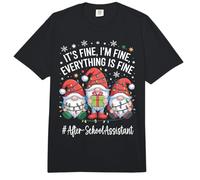 Gnomo Asistente después de la Escuela Todo está Bien Navidad Comfort Colors Adult Heavyweight T-Shirt