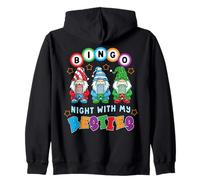 Gnomo Bingo Noche con mi Bestie Gambling Gambler Regalo Sudadera con Capucha