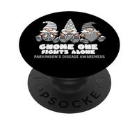 Gnomo de la Enfermedad de Parkinson Uno Lucha Solo PopSockets PopGrip Adhesivo
