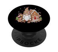 Gnomo de Pan de Jengibre con Candy House Magic PopSockets PopGrip Adhesivo