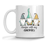 Gnomo Divertido Pasando El Rato Con Mis Gnomitos Tazas De Cerámica Elegante Tazas De Desayuno Chic Taza De Café Para Oficina Hogar Espresso 330Ml