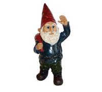 Gnomo Garrold ""Hola vecino"" de Michael Carr Designs - Figura de gnomo de exterior para jardines, patios y c sped (80043)