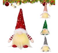 Gnomo LED de Navidad,4 Pcs Gnomo NavideñO Iluminado Papá Noel,Gnomos de Navidad,Decoración Navideña Enana,Gnomos Navideños con luz,Adorno De Mesa Navideño,Adornos Navideños,para Fiestas Navideñas