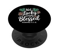 Gnomo Leopardo Día de San Patricio Corazones Verdes Diseño de trébol PopSockets PopGrip Adhesivo