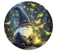 Gnomo Mágico Luciérnagas Puzzle de 1000 Piezas Papel Puzzle para Adultos Noche Relajación Familia Hogar Regalo 1000pcs (67.5x67.5cm)