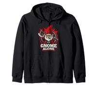 Gnomo Malvado gnomo Oscuro gnomo gótico Divertido gnomo de jardín Sudadera con Capucha
