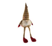 Gnomo pies largos decorativo navideño con sombrero, diseño nórdico original 12 cm