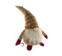 Gnomo sentado decorativo navideño con sombrero, diseño nórdico original