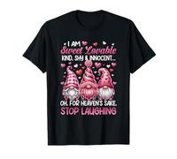 Gnomo Soy Dulce Amable Amable Tímido e Inocente Deja de Reír Camiseta