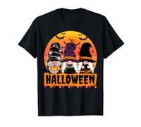 Gnomos Amante Halloween Luna Calabazas Bruja Fiesta Divertida Camiseta
