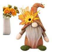 Gnomos de Acción de Gracias - Muñeca sin Rostro de de otoño, otoño Festival GNOME Plush, Decorativo Relleno, Acento agrícola estacional a Largo Plazo | con Mesa celebración en
