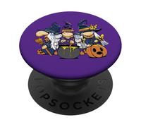 Gnomos de Bruja de Halloween Que preparan la decoración mágica de otoño PopSockets PopGrip Adhesivo