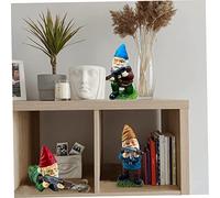 Gnomos de jardín, gnomos del ejército, estatuas de jardín al aire libre, decoraciones de escritorio para interiores y exteriores, decoraciones de, vacaciones de Halloween, Navidad, favores de