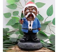 Gnomos de jardín Militar, di qué Otra Vez! Divertido gnomo de Guerra, Divertidos gnomos del ejército, Estatua de Soldado de Resina, gnomo de Hombre Negro, Estatua de gángster Enano
