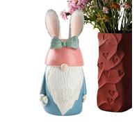 Gnomos de Jardín para Exterior | Con y Orejas, Adorable Centro de Mesa de Conejo de Pascua - Decoración de Gnomos para Jardín - para la Temporada de Primavera, Uso en Interiores, Hogar, Exteriores, Ja