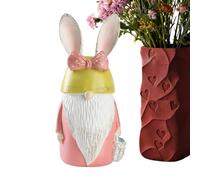 Gnomos de Jardín para Exterior,Figura Decorativa de Conejo de Pascua de Resina con y Orejas | Decoración de Jardín con Gnomos | para la Temporada de Primavera, Uso en Interiores, Hogar, Exteriores, Ja