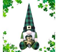 Gnomos de Peluche del día de San Patricio - Lindo muñeco Rudolph muñeca enana sin Rostro - de gnomos Hechos a Mano de Navidad sin Rostro, gnomos Decoraciones Tomte