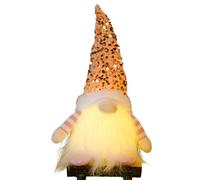 Gnomos de Peluche - Figura Suave Que Funciona con Pilas | de Navidad Iluminado - para Acción de Gracias, Pascua, cumpleaños, hogar, Lugar de Trabajo, estantería, Cocina, Chimenea, apartamento,