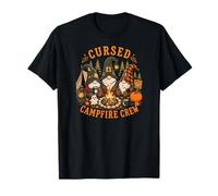 Gnomos Halloween Camping Fogata Otoño Spooky Camiseta