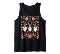 Gnomos Nordic Hygge Arte Popular Escandinavo Navidad Camiseta sin Mangas