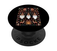 Gnomos Nordic Hygge Arte Popular Escandinavo Navidad PopSockets PopGrip Adhesivo