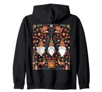 Gnomos Nordic Hygge Arte Popular Escandinavo Navidad Sudadera con Capucha