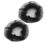 GNring 2pzs Cubierta de pelo mono de ballet de de nylon Redecilla negra para mujer