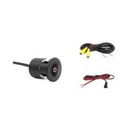 Gnshdg Cámara Marcha Atrás Cámara De Visión Trasera para Coche De 18,5 Pulgadas Visión De Alta Definición Impermeable Imagen Trasera Perforada Dorada AHD 1080P Cámara Trasera(CVBS 720P)