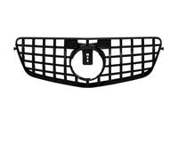 Gnshdg Parrilla Delantera Coche Parrillas De Parachoques Delanteras Cromadas Estilo Black Diamonds para Benz Clase E W212 E250 E300 E350 E500 (2010-2013). Parachoques Parrilla(GTR-Glossy Black)