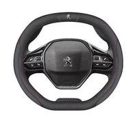 GNTHERF Funda Volante Coche, para Peugeot 308 SW 2013-2017 Antideslizante Duradera Suave y cómodo Funda para Volante de Coche Accesorios Interior
