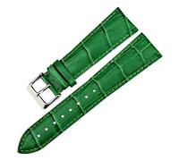 GNUFOPI Compatible con Correa de Reloj Verde for Hombres y Mujeres, Correa de Cuero de 14mm, 16mm, 18mm, 20mm y 22 Mm, Compatible con Pulsera de Reloj Casio(Green,17mm)