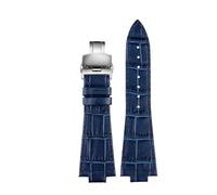 GNUFOPI Correa de Cuero Compatible con Tissot PRX Correa 1853 T-Class PRX Correa de Acero Inoxidable T137.407 Correa de Reloj(17-Blue)