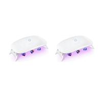 GNURBDILFO 2X Luz UV para Resina, Luz de Resina UV Plegable, LáMpara UV PortáTil y de Curado RáPido de Potencia, Suministros para Molde de Resina UV