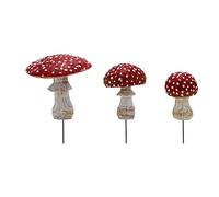 GNURBDILFO 3 Unids/Set Mini Que Brilla en la Oscuridad ArtesaníAs de Resina Miniaturas de JardíN de Hadas Ornamento de JardíN Figuras de Terrario DecoracióN