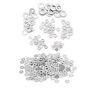 GNURBDILFO 305 arandelas planas de acero inoxidable 304 para kit de reparación de tornillos, 105 piezas M3 M5 M6 M8 M10 y 200 piezas M3 M5 M6