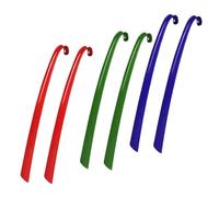 GNURBDILFO 6 piezas de gancho con mango de calzador para poner en tus zapatos, ayudante de elevación de zapatos, cuernos de zapatos portátiles