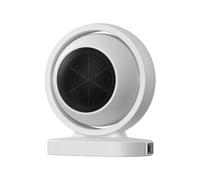 GNURBDILFO Calentador de Ventilador EléCtrico PortáTil para el Hogar, Escritorio, Oficina, Sala de Estar, Dormitorio, PTC, CeráMica, Calentamiento RáPido, Enchufe Europeo,