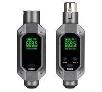 GNURBDILFO Convertidor de MicróFono DináMico MicróFono con Cable una Transmisor y Receptor InaláMbrico Adecuado para Sistemas Mezcladores DináMicos