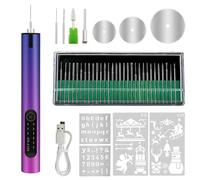 GNURBDILFO Mini Amoladora EléCtrica DIY, Pluma de Grabado, Amoladora InaláMbrica con BateríA, Herramienta Microrrotativa InaláMbrica para Taladrar Gradiente